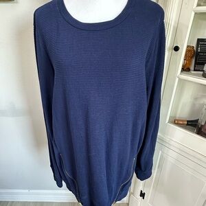 Crown & Ivy Navy Crew Neck Sweater